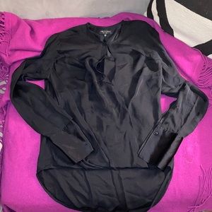 Rag & Bone Black Silk Blouse